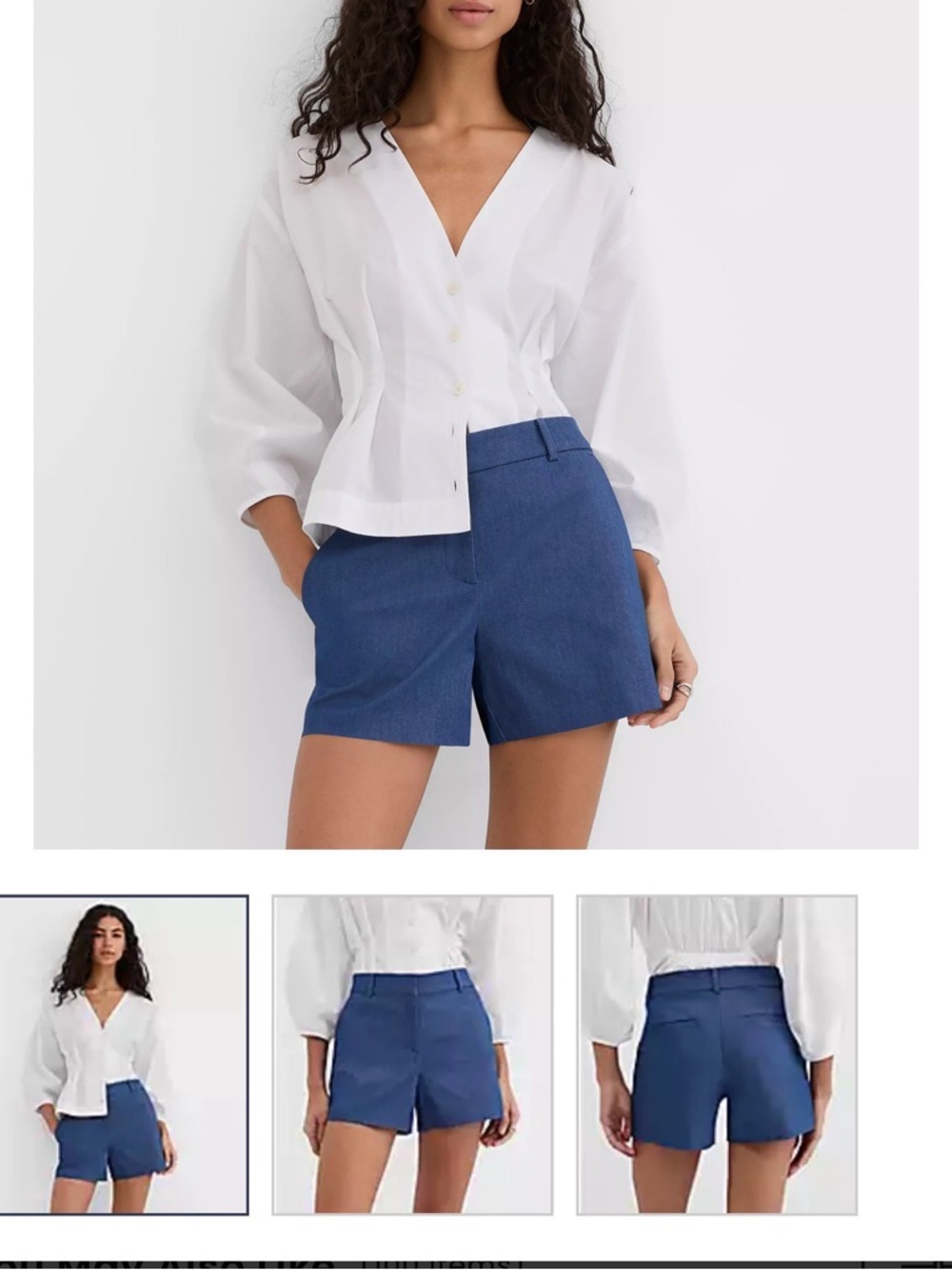 LOFT Navy Riviera Short size 6